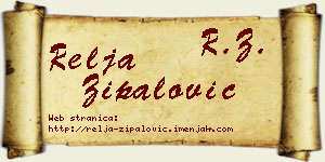 Relja Zipalović vizit kartica